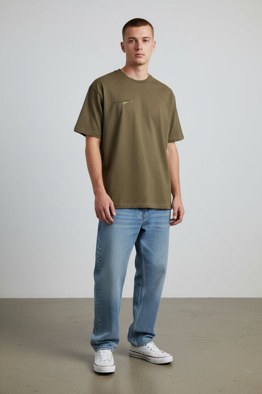 Hidden Hero Bloom in Silence Graphic T-Shirt - Khaki