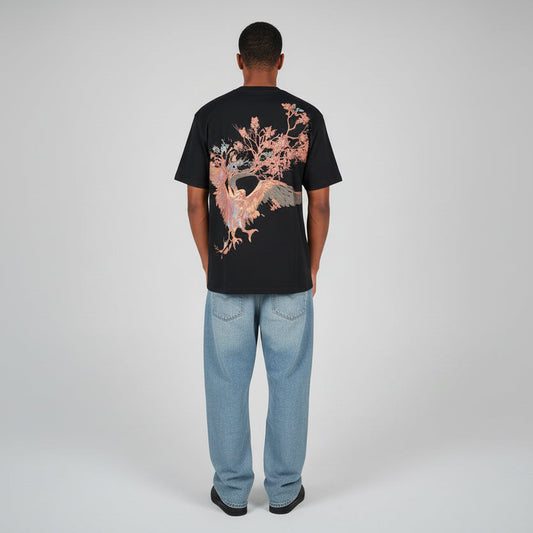 Hidden Hero Eagle Graphic T-shirt - Black