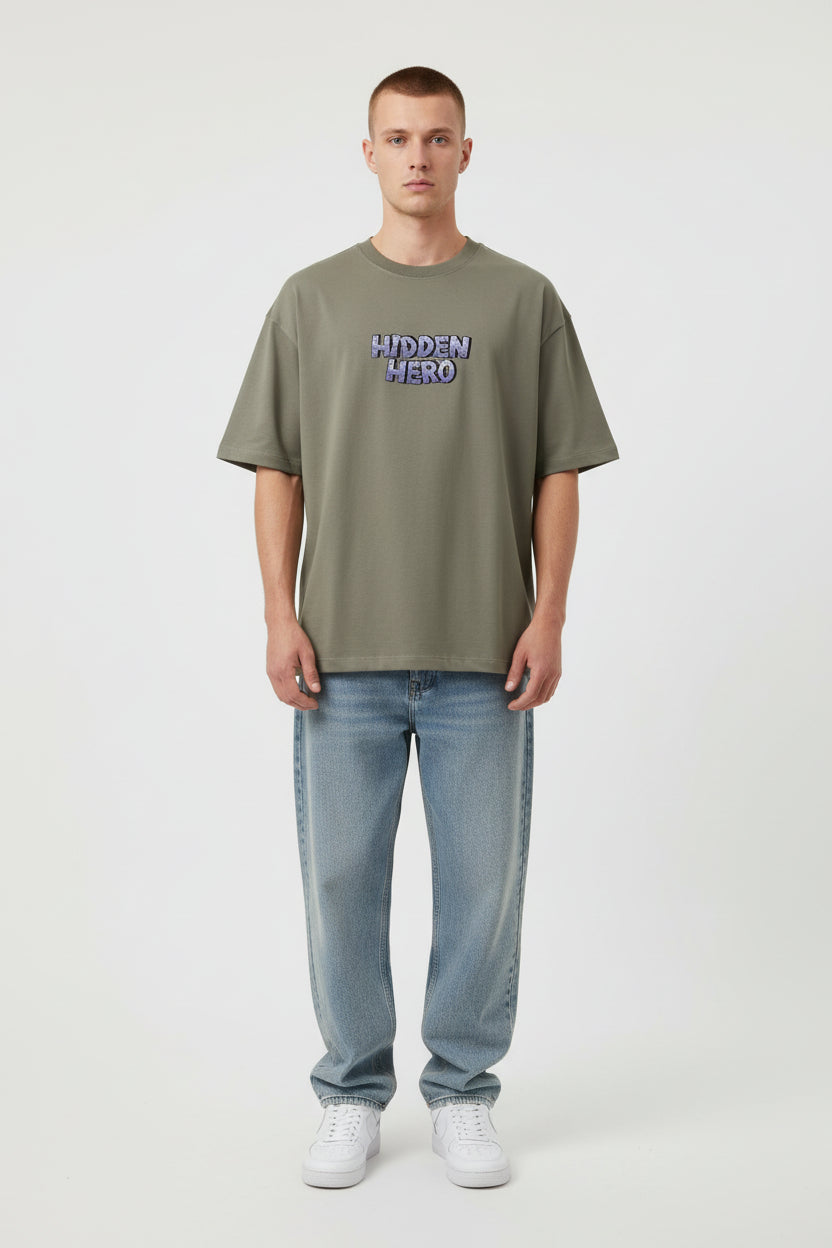 Hidden Hero Voyager Graphic T-shirt - Light Grey