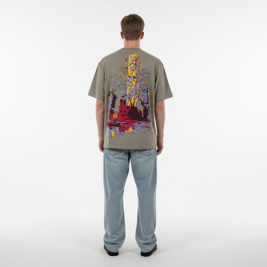 Hidden Hero Voyager Graphic T-shirt - Light Grey